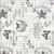 Wilmington Prints Fabrics Dahlia Botanica Nancy Mink Ephemera White