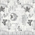 Wilmington Prints Fabrics Dahlia Botanica Nancy Mink Ephemera White