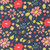 Moda Fabrics Delightfully Yours Sherri & Chelsi Navy Blue Garden Flowers