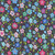 Benartex Fabrics Cheeto's World  Kimberly Einmo Posies Blue