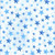 Benartex Fabrics Red, White and Sweet Nicole Decamp Stars of Liberty Light Blue, fabric with blue stars of various sizes on a white background.