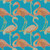 Waverly Fabrics Tommy Bahama Tbo El Paraiso Meadow Turquoise Blue Orange Flamingos