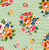 Poppie Cotton Fabrics Flower Market Green Flower Bouquet