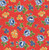 Poppie Cotton Fabrics Flower Market Red Hand Picked Flowers