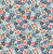 Poppie Cotton Fabrics Flower Market Blue Forget Me Nots