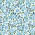 Benartex Fabrics Seaside Garden Shelley Cavanna Asters Aquamarine