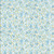 Benartex Fabrics Seaside Garden Shelley Cavanna Heather Aquamarine, fabric with a floral pattern of small blue and aquamarine flowers with green leaves on a white background.