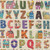 Moda Fabrics Paper Hamlet Cathe Holden Decoupage Alphabet and Houses Paper Cream
