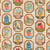 Moda Fabrics Paper Hamlet Cathe Holden Decoupage Framed Flowers Houses Cups Paper Cream