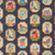 Moda Fabrics Paper Hamlet Cathe Holden Decoupage Framed Flowers Houses Cups Midnight Blue