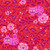 Moda Ruby Star Society Fabrics Hello Alice Sarah Watts Cheshire Cats Flower Vine Ruby Burgundy