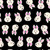 Moda Ruby Star Society Fabrics Hello Alice Sarah Watts Rushing Rabbit Black Black