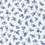 Moda Fabrics Blueprint Camille Roskelley White Navy Blue Grace Small Floral