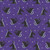 Henry Glass Fabrics Halloween Afterlife Party Glow in the Dark Purple Black Cats