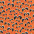 Henry Glass Fabrics Halloween Afterlife Party Glow in the Dark Black Orange Bats