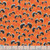 Henry Glass Fabrics Halloween Afterlife Party Glow in the Dark Black Orange Bats