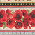 Timeless Treasures Fabrics Poppy Passion by Chong A Hwang Poppy Floral 11" Stripe Beige