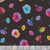 Timeless Treasures Fabrics Petal Power Tossed Flowers Black