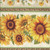 Timeless Treasures Fabrics You Are My Sunshine Sunflower Repeating Stripe 11 Inch Cream