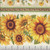 Timeless Treasures Fabrics You Are My Sunshine Sunflower Repeating Stripe 11 Inch Cream