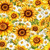 Timeless Treasures Fabrics You Are My Sunshine Packed Daisies & Sunflowers Sunflower