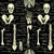 Timeless Treasures Fabrics Halloween Spooky Jet Black Skeletons