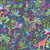 Andover Fabrics Tropica Exotic Jungle by Makower UK Wildlife Blue