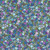 Andover Fabrics Tropica Exotic Jungle by Makower UK Mini Floral Blue