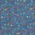 Andover Fabrics Tropica Exotic Jungle by Makower UK Foliage Blue