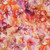 Hoffman Fabrics Flourish Butterfly over Marble Sherbet Orange Pink