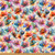 Hoffman Fabrics Flourish Poppies Floral Multi Yellow Blue Red