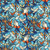 Henry Glass Fabrics Faith In Full Color Turquoise Blue Multi Praying Hands