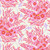 FreeSpirit Fabrics Floral Reef by Tula Pink Shadow Sharks Delphine Pink, vibrant floral pattern with pink and coral flowers, leaves, and subtle purple shadow sharks on a light background.