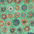 Quilting Treasures Fabrics Born to Run by Dan Morris Teal Blue Tile Mandalas