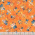 Quilting Treasures Fabrics Build It by Dan Morris Creative Orange Tossed Construction Animals