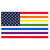 Robert Kaufman Fabrics Pride American Flag Rainbow