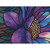 Quilting Treasures Fabrics Mosaic Blooms by Dan Morris Blue Purple Stained Glass Flower Panel
