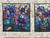 Quilting Treasures Fabrics Mosaic Blooms by Dan Morris Grey Purple Stained Glass Floral Patches