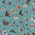 Quilting Treasures Fabrics Night Owls by Dan Morris Blue Orange Brown Moths