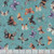 Quilting Treasures Fabrics Night Owls by Dan Morris Blue Orange Brown Moths