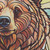Quilting Treasures Fabrics Sunlit Bears Mother Bear Cubs Sunrise Stained Glass Panel