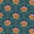 Quilting Treasures Fabrics Wild Beauty by Kate Lower Blue Floral Geo