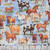 Quilting Treasures Fabrics Yippie Ki Yay! By Dan Morris Creative Blue Cows and Horses