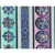 Quilting Treasures Fabrics Mosaic Blooms Dan Morris Blue Purple Stained Glass Floral Stripe