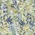 In The Beginning Fabrics Sanctuary by Jason Yenter Green Blue Leaves Ferns Ficus