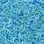 Lumin Fabrics Island Batik Aurora Deb Tucker Teardrops Teal Parakeet