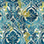 Studio E Fabrics You Damask! 118 Inch wide Quilt Backing by Chelsea DesignWorks Teal Blue Damask