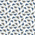 Free Spirit Fabrics Nocturnal Creatures Maria Matos Blue White Moths Mayflies