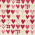 Moda Fabrics Darling Peony Robin Pickens Watercolor Hearts Love Multi Cream