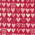Moda Fabrics Darling Peony Robin Pickens Watercolor Hearts Love Red Lipstick